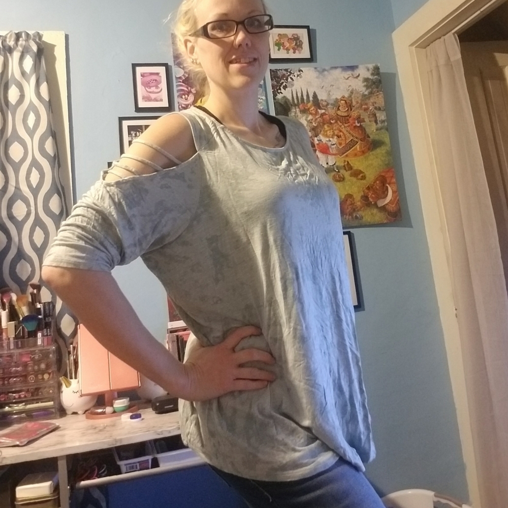 Set of 3 Teal Plus size blouses tops - Picture 6 of 7